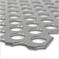 Perforated Metal (304 Stainless Steel-BA); —60° Staggered Round Hole Type—