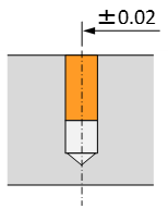 0-Step/1-Step hole (counterbored hole), blind
