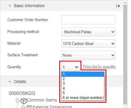 Specifying Quantities