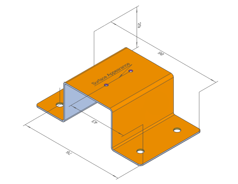 e.g. 2) Dimensions not appceptable for tolerance setting