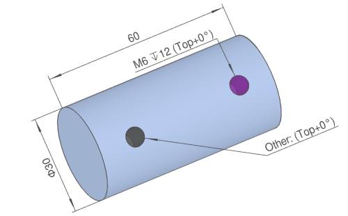 Cylinder Side Hole Recognition Conditions