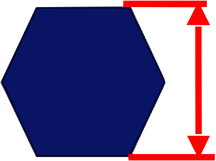 Hex Hole Measuring Diagram