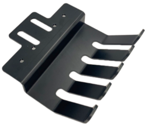 A standard black anodized part: a chuck of workholding devices