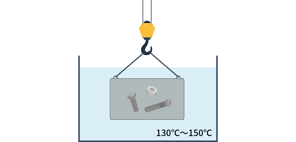 Temprature during black oxide coating