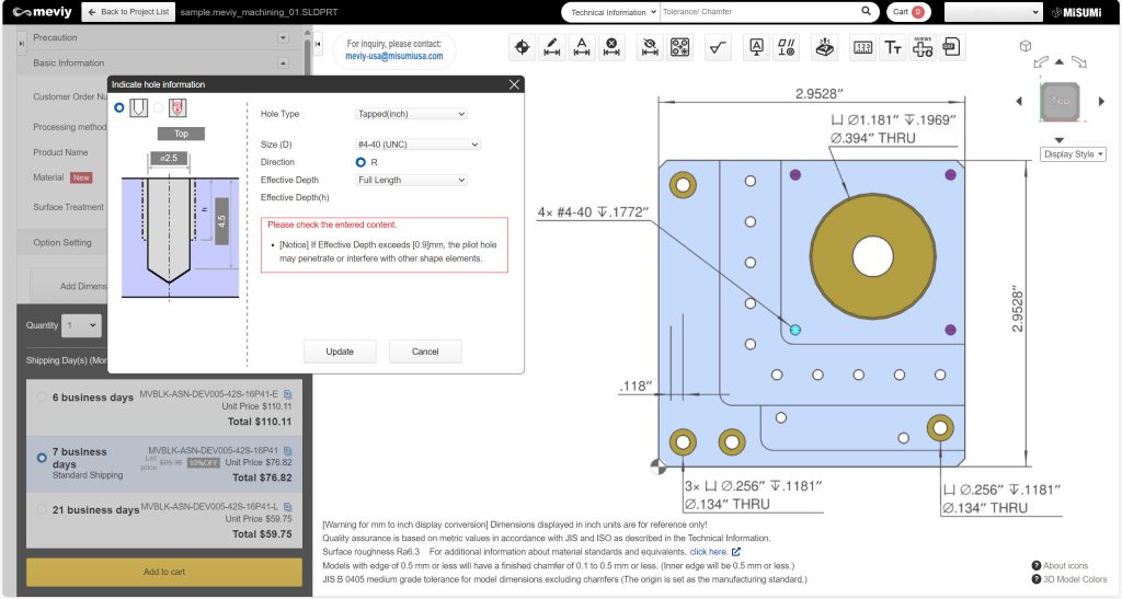 Inch Tap Hole Setting